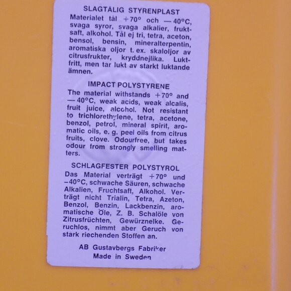 MCM Melamine Rasper Cheese Vegetable Grater Gustavsberg Sweden RARE Retro '70s - Picture 5 of 9